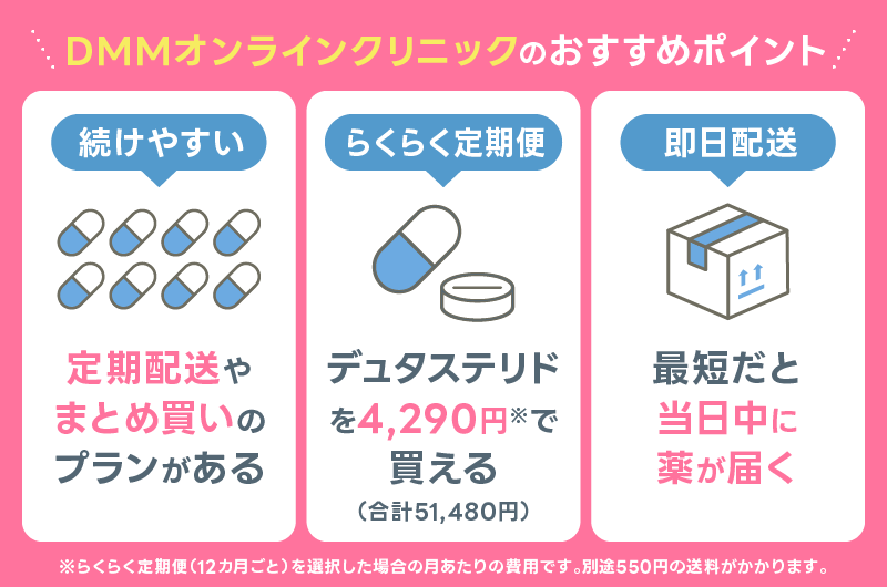 AGA DMM オンラインクリニックらくらく定期便